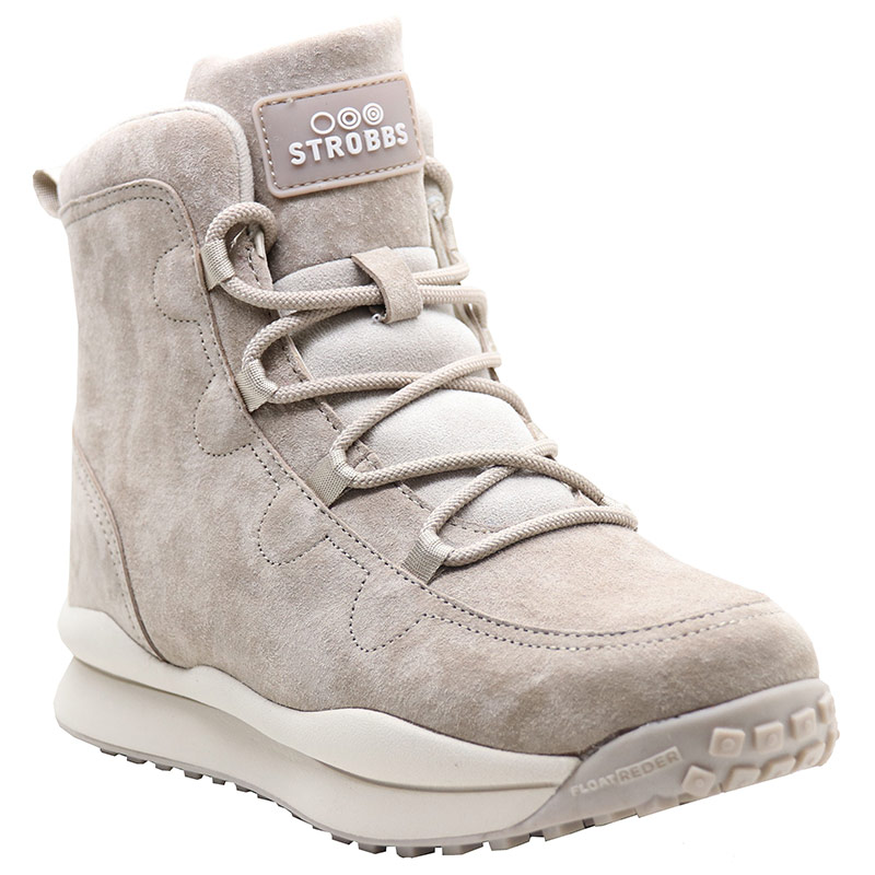 Кроссовки Strobbs с мехом женские F8332-25 бежевые