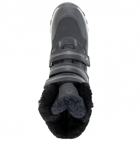 Полусапожки ортопедические Ортобум с мехом для мальчиков 63395-43 черный/серый. Изображение 4 из 4