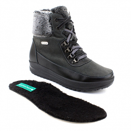 Полусапоги Dr. Spektor с шерстью женские Ш0447-В/К серые. Изображение 3 из 3