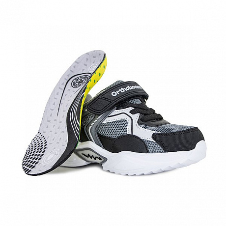 Кроссовки ортопедические Ортобум для мальчиков 33223-26 черно-серые. Изображение 4 из 6